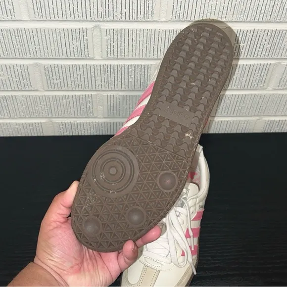 ADIDAS Women's Samba Lucid Pink and White Sneakers