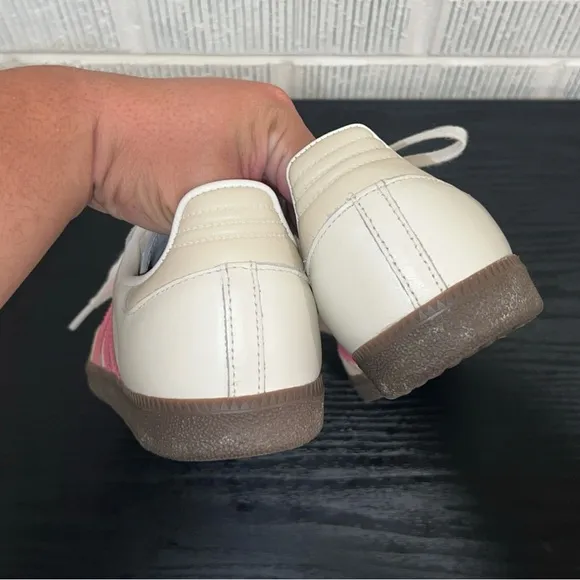 ADIDAS Women's Samba Lucid Pink and White Sneakers