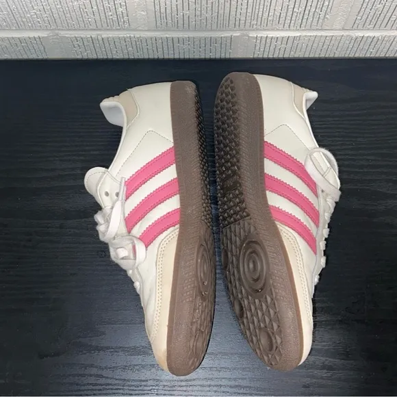 ADIDAS Women's Samba Lucid Pink and White Sneakers
