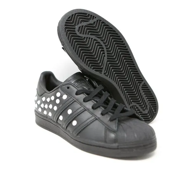 adidas Womens Superstar Studded Black White FV3343