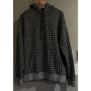 Adidas X Ivy Park Hoodie Heavyweight Houndstooth Pullover Sweatshirt Medium