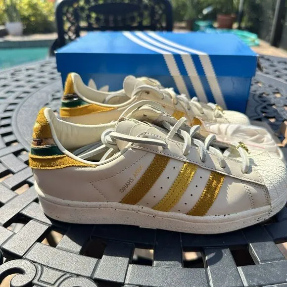 Adidas Yara Shahidi x Superstar Cream Legacy Gold Men's Shoes GZ2764 Size 4