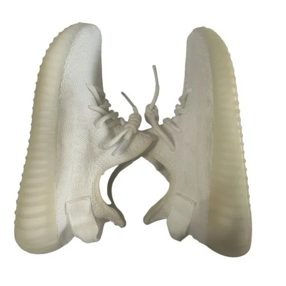 Adidas Yeezy Boost 350 V2 CP9366 Triple White Running Shoes Sneakers Size 6