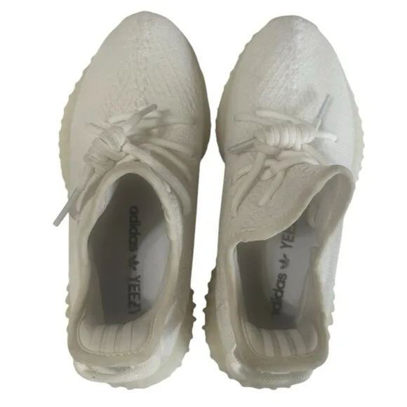 Adidas Yeezy Boost 350 V2 CP9366 Triple White Running Shoes Sneakers Size 6
