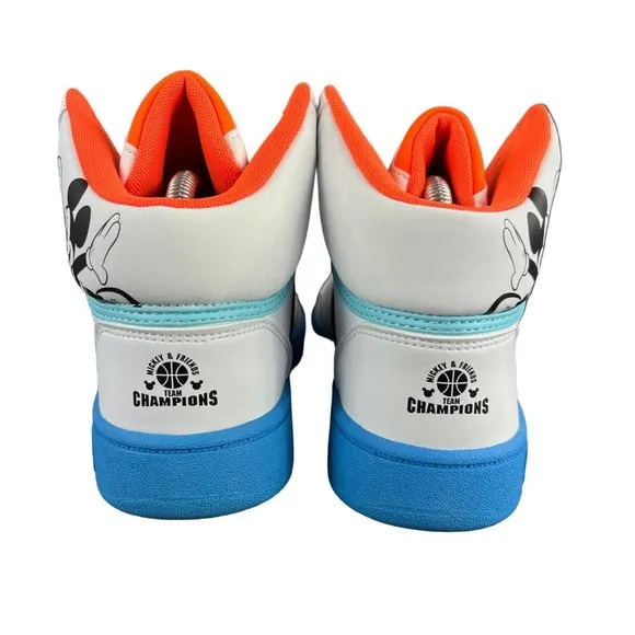 Adidas Youth Hoops Mid 3.0 Mickey White Blue Shoes GY6634 Size 1 - 6 K (GS)