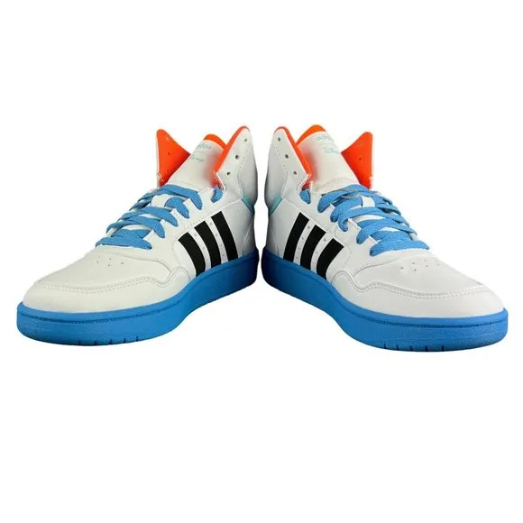 Adidas Youth Hoops Mid 3.0 Mickey White Blue Shoes GY6634 Size 1 - 6 K (GS)