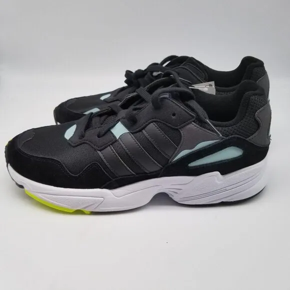 Adidas Yung-96 Black White Mint Athletic Sneakers Shoes BD8042 Size 9