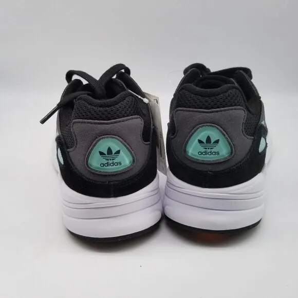 Adidas Yung-96 Black White Mint Athletic Sneakers Shoes BD8042 Size 9