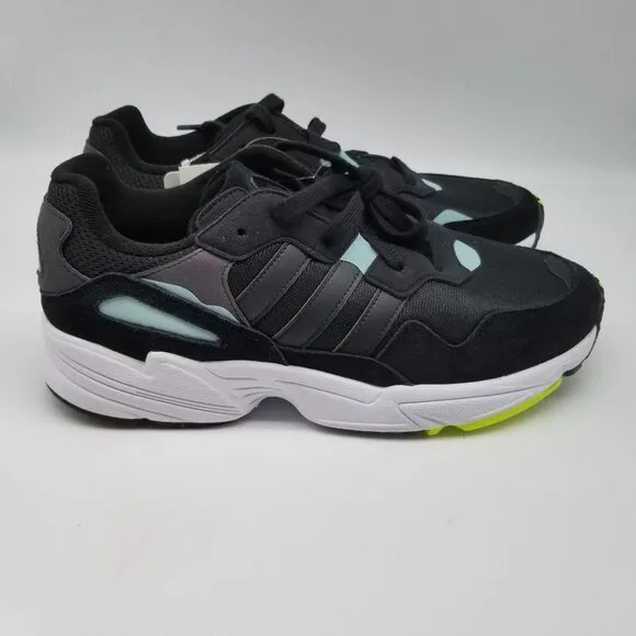 Adidas Yung-96 Black White Mint Athletic Sneakers Shoes BD8042 Size 9