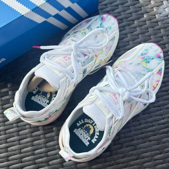 Adidas ZX 2K Boost Watercolor Kid's Athletic Shoes GX5405 Size 4