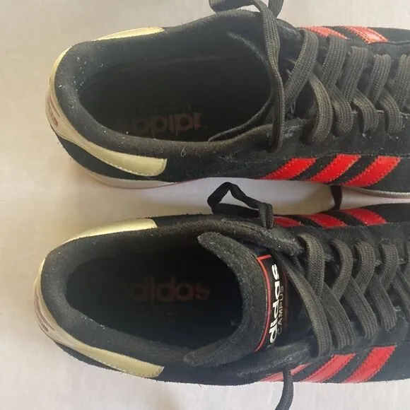 ADIDAS Campus Black Suede Leather Sneakers Size 10
