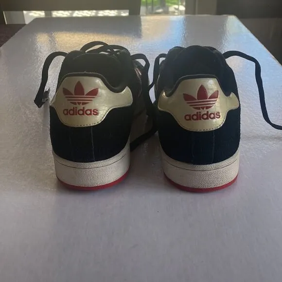 ADIDAS Campus Black Suede Leather Sneakers Size 10