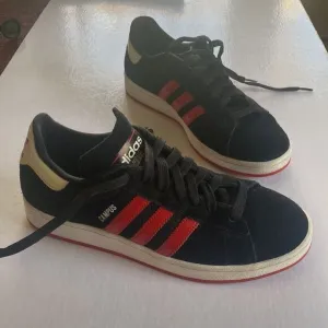 ADIDAS Campus Black Suede Leather Sneakers Size 10