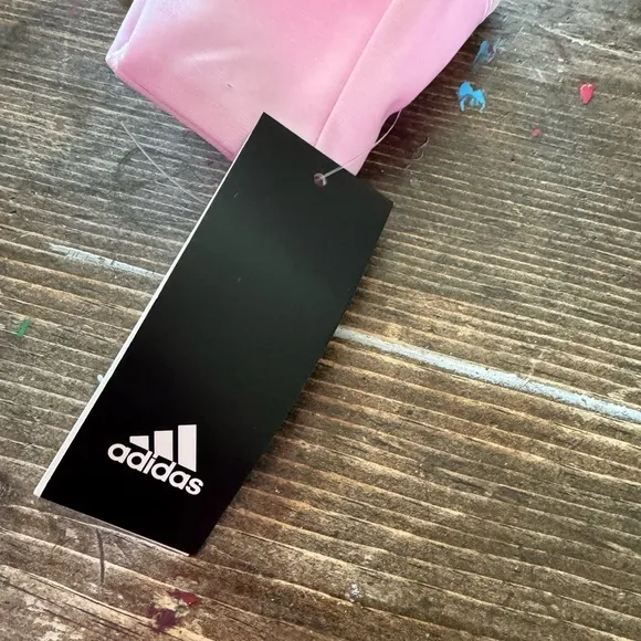 ADORABLE pink ADIDAS sweat suit w/ classic white stripes!Keep her looking cute💕
