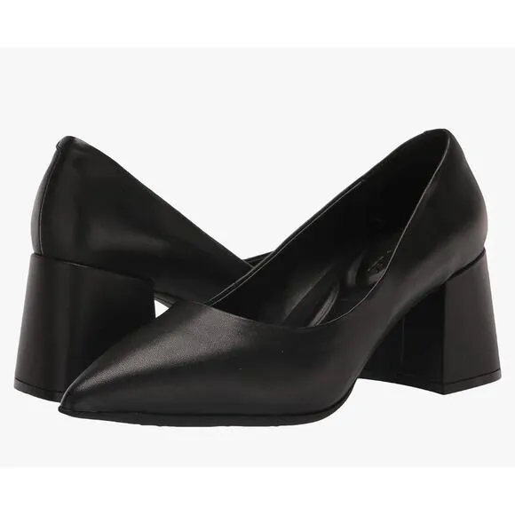 Aerosoles Women's Ivory Black Leather Heels: Comfort &amp; Style, SZ 11, MSRP $160