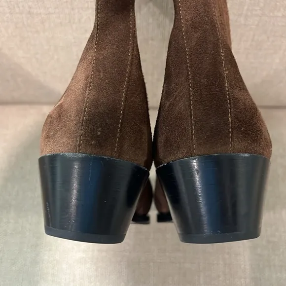 Aeyde Belinda Pointed Toe Suede Ankle Boots Size 37