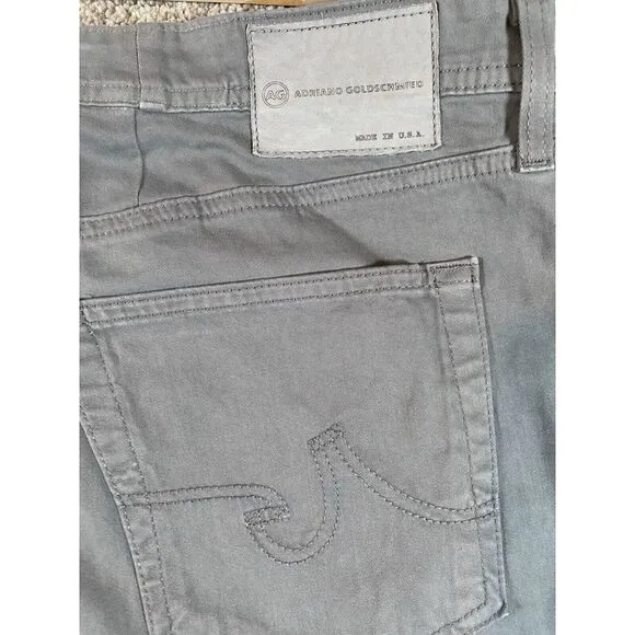 AG Adriano Goldschmied Pants Mens 40x34 The Protege Grey Denim Jean Straight Leg