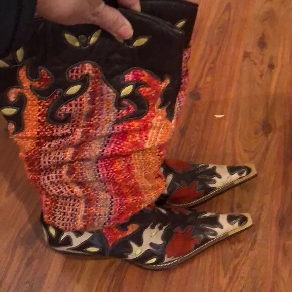 Agnes Florence Hand crafted unique cowboy boots ￼38