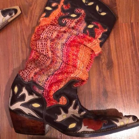 Agnes Florence Hand crafted unique cowboy boots ￼38