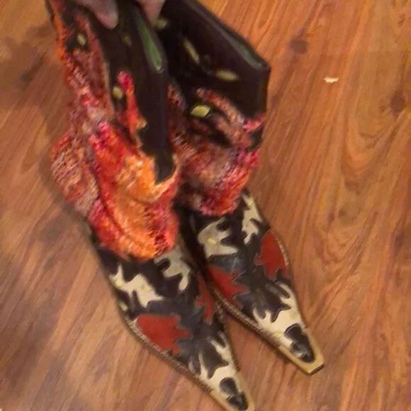Agnes Florence Hand crafted unique cowboy boots ￼38