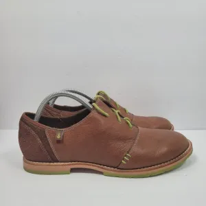 Ahnu Men's Brown Leather Casual Oxford Shoes F8014G US Size 8