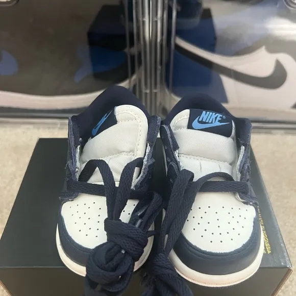 Air Jordan 1 Low OG Obsidian/University Blue UNC FQ5435-400 Toddler Size 4C