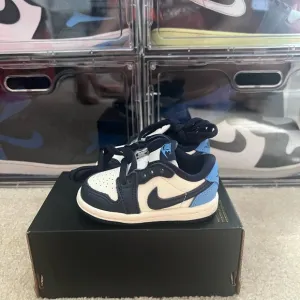 Air Jordan 1 Low OG Obsidian/University Blue UNC FQ5435-400 Toddler Size 4C