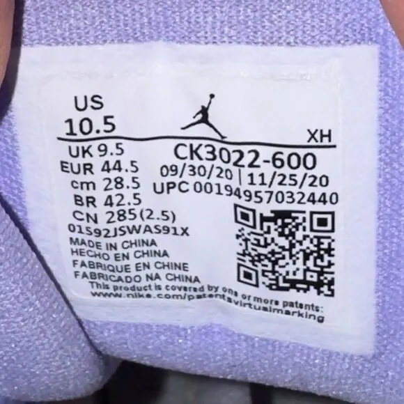 Air Jordan 1 Low SE 'Arctic Punch' Casual Sneakers CK3022-600 Men's 10.5