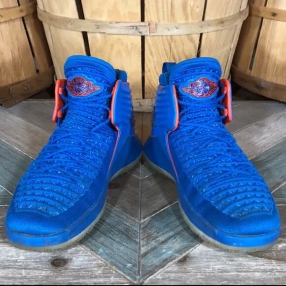 Air Jordan 32 BG Russell Westbrook Blue AA1254-400 Basketball Shoes Boys Size 5