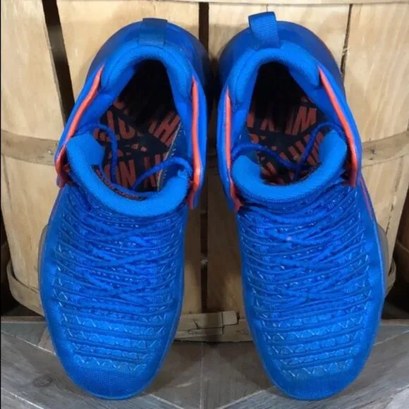 Air Jordan 32 BG Russell Westbrook Blue AA1254-400 Basketball Shoes Boys Size 5