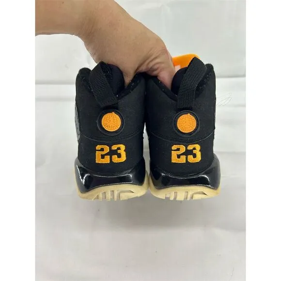 Air Jordan 9 Retro &quot;Citrus&quot; 2010 Black/Yellow Kids Sneaker Size 7Y 7 Youth