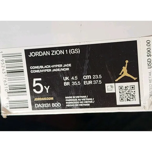 Air Jordan Jordan Zion 1 GS Project Z DA3131-800 Kids Boys Shoes 5Y
