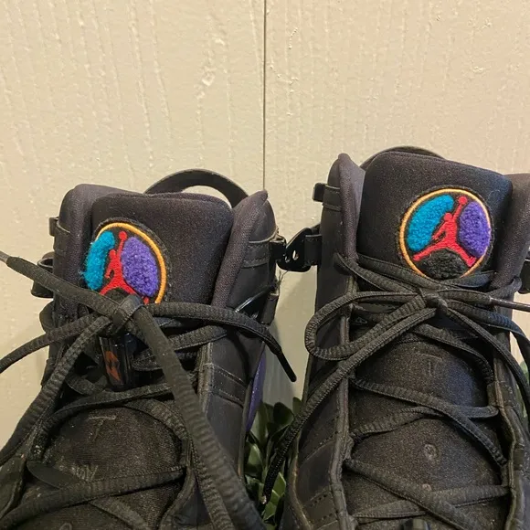 Air Jordan Mens Nike 6 Rings Aqua High Top Size 10.5 Excellent Condition