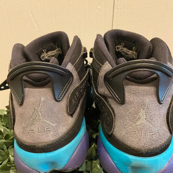 Air Jordan Mens Nike 6 Rings Aqua High Top Size 10.5 Excellent Condition