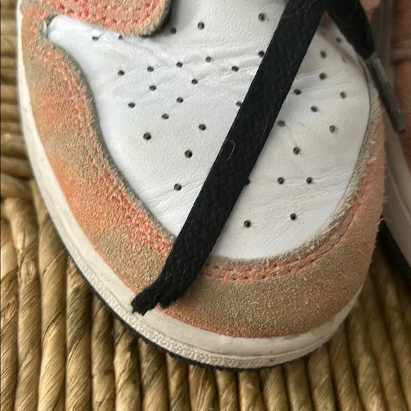 Air Jordan Sneakers in Apricot / Black and White - Youth