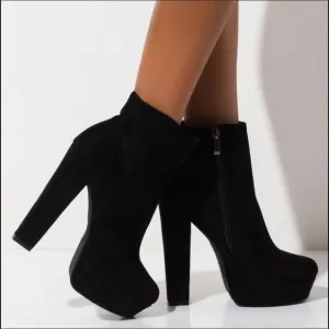 Akira Azalea Wang Suede Platform Boots
