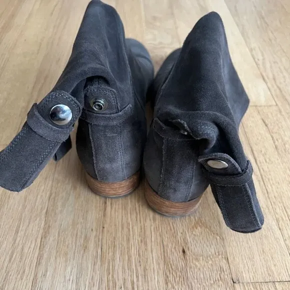 Alberto Fermani Brown Suede Pull-On Ankle Boots Women's Size 40