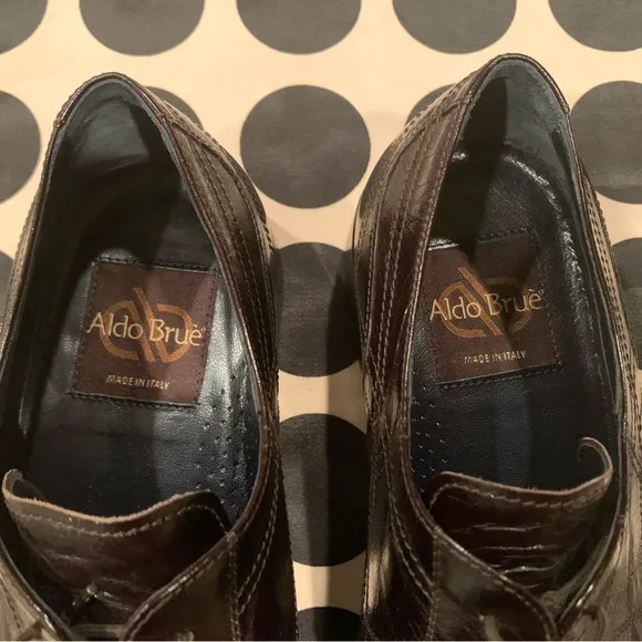 Aldo Brue leather shoes size 7Made in ItalyUsed once (as seen on the soles)