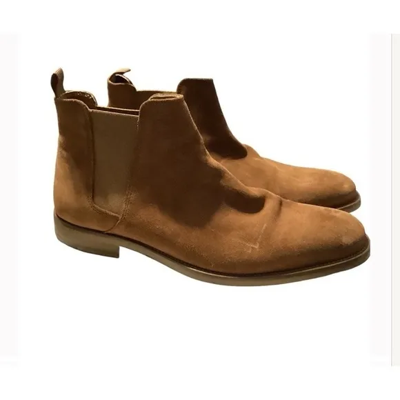 Aldo Suede Chelsea Boots Tan Suede Men's 10 (1714-KP)