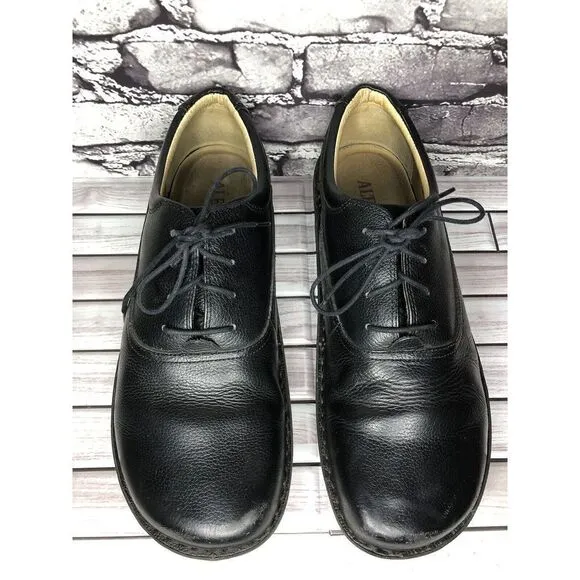 ALEGRIA PG Lite AM-SPO-100 Spock Black Tumbled Leather Oxford Shoes Men Sz 47 EU
