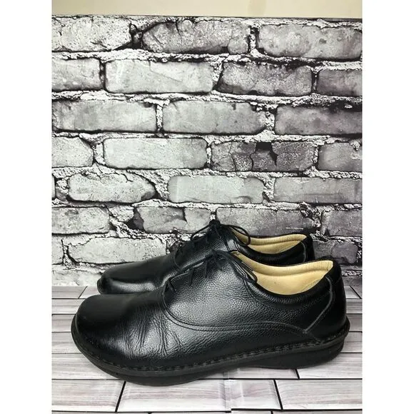 ALEGRIA PG Lite AM-SPO-100 Spock Black Tumbled Leather Oxford Shoes Men Sz 47 EU