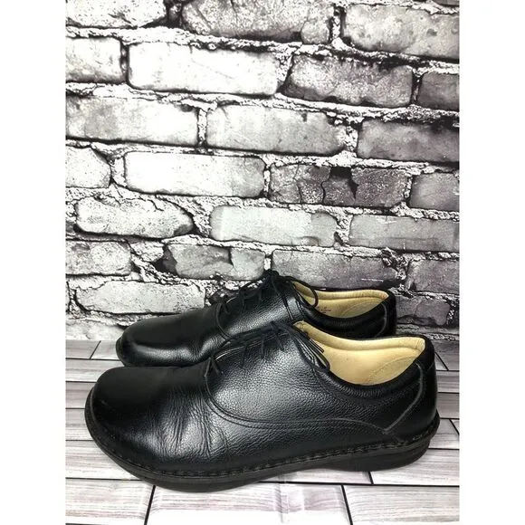 ALEGRIA PG Lite AM-SPO-100 Spock Black Tumbled Leather Oxford Shoes Men Sz 47 EU