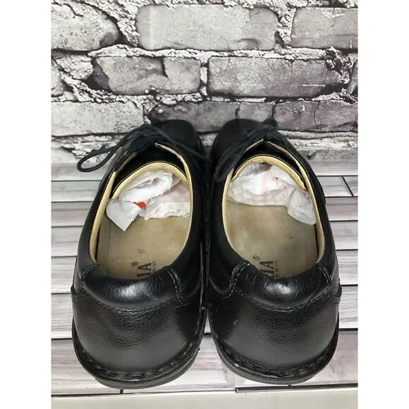 ALEGRIA PG Lite AM-SPO-100 Spock Black Tumbled Leather Oxford Shoes Men Sz 47 EU