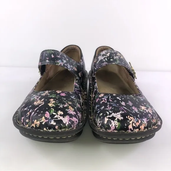 Alegria Women's Paloma Pal-7504 Black Leather Mary Jane Shoes Size 39 (US 8.5-9)