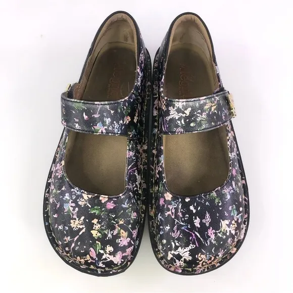 Alegria Women's Paloma Pal-7504 Black Leather Mary Jane Shoes Size 39 (US 8.5-9)