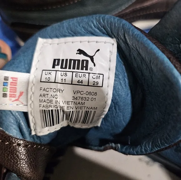 Alexander McQueen X Puma Leather Lace Up Shoes Men 11