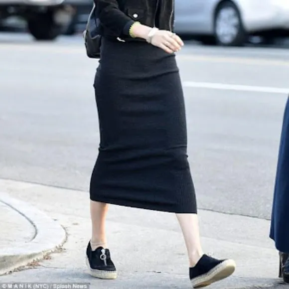 ALEXANDER WANG Devon black suede zip front espadrille sneakers