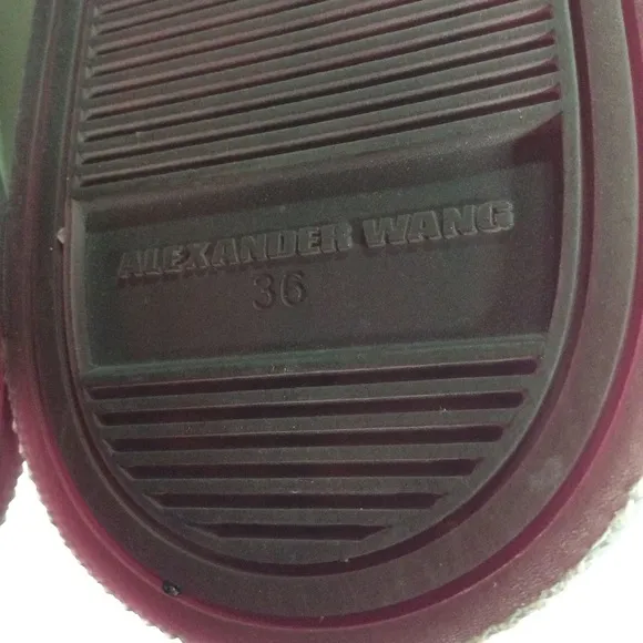 Alexander Wang Suede Leather Sneakers Sz 36
