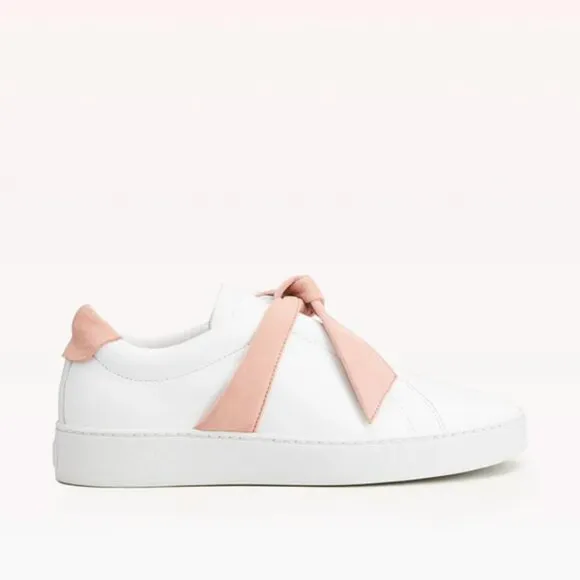 Alexandre Birman Clarita Sneakers in Pink White Suede Size 38 (US 8)