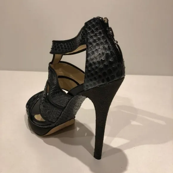 Alexandre Birman New Python Leather Bootie Sandal